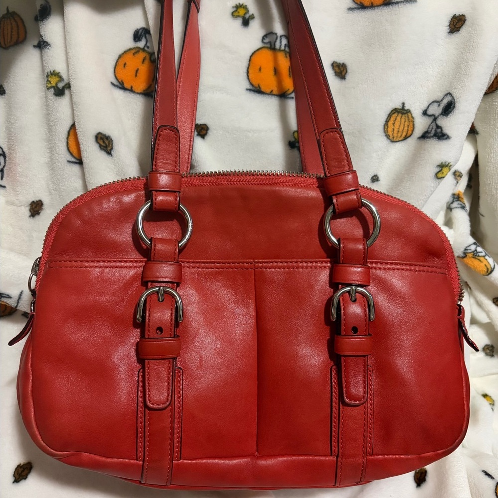 RARE COACH Doubl Zip Bonnie Satchel Burnt Orange Sienna FIND ME ON MERCARI/DEPOP